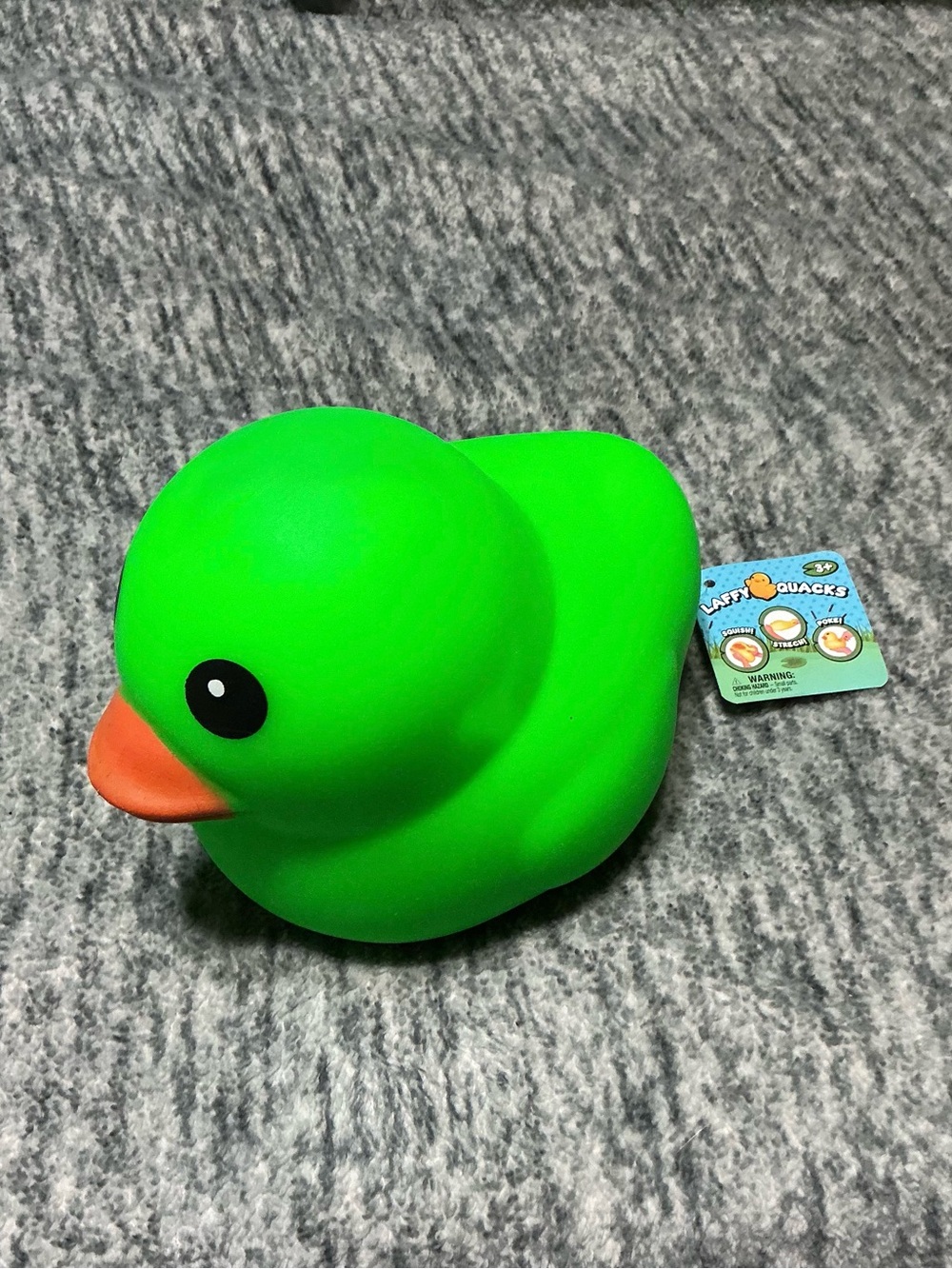 Squishy green jumbo duck